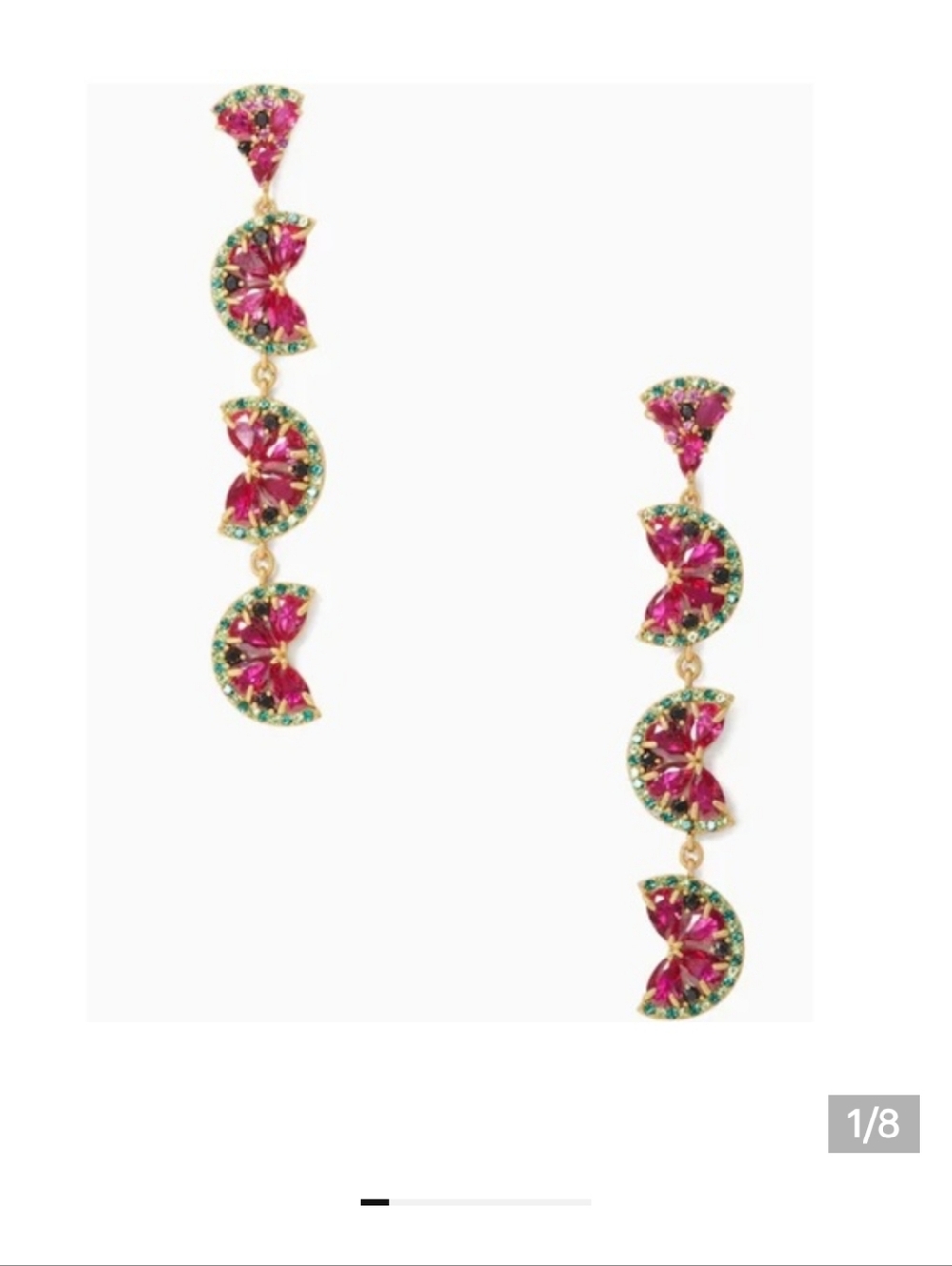 Kate Spade Watermelon Linear Earrings